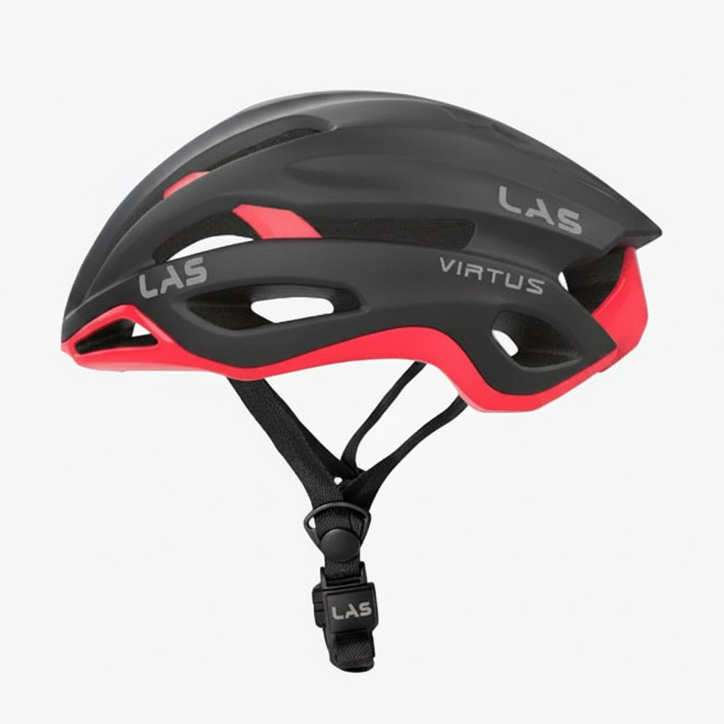LAS Virtus Cycling Helmet | Black/Red