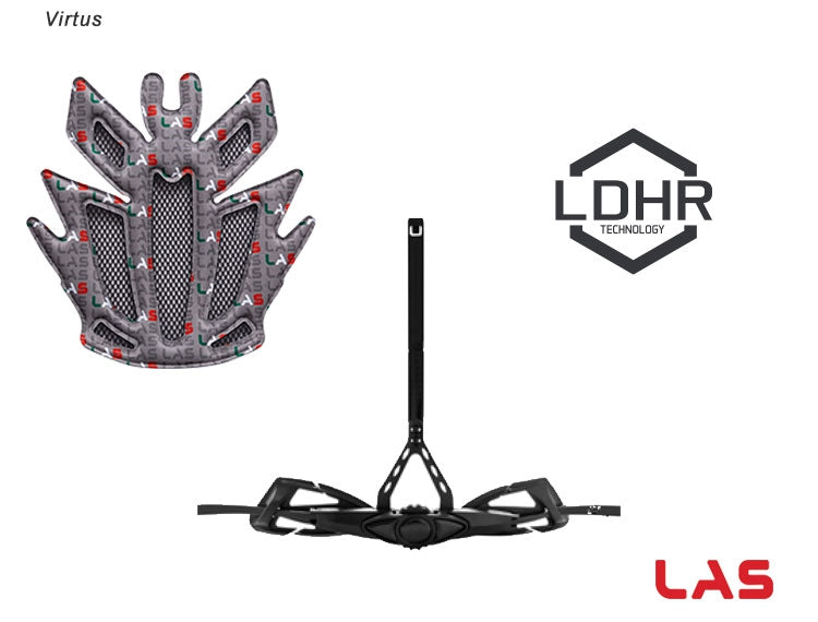 LAS Virtus Cycling Helmet | Black/Red