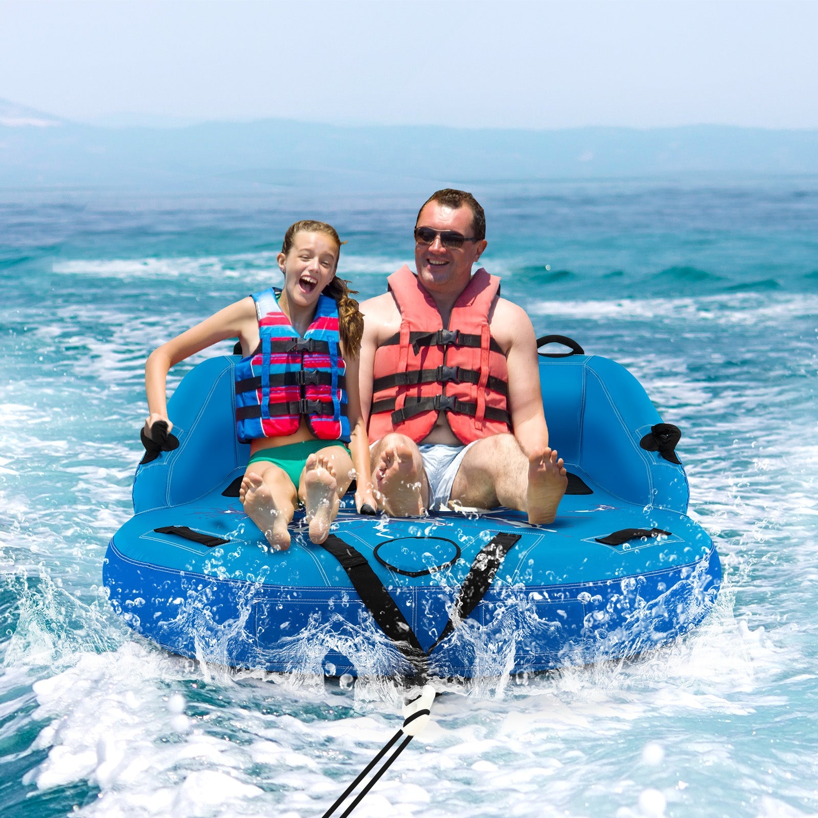 2-Person Water Sport Inflatable Towable Tube