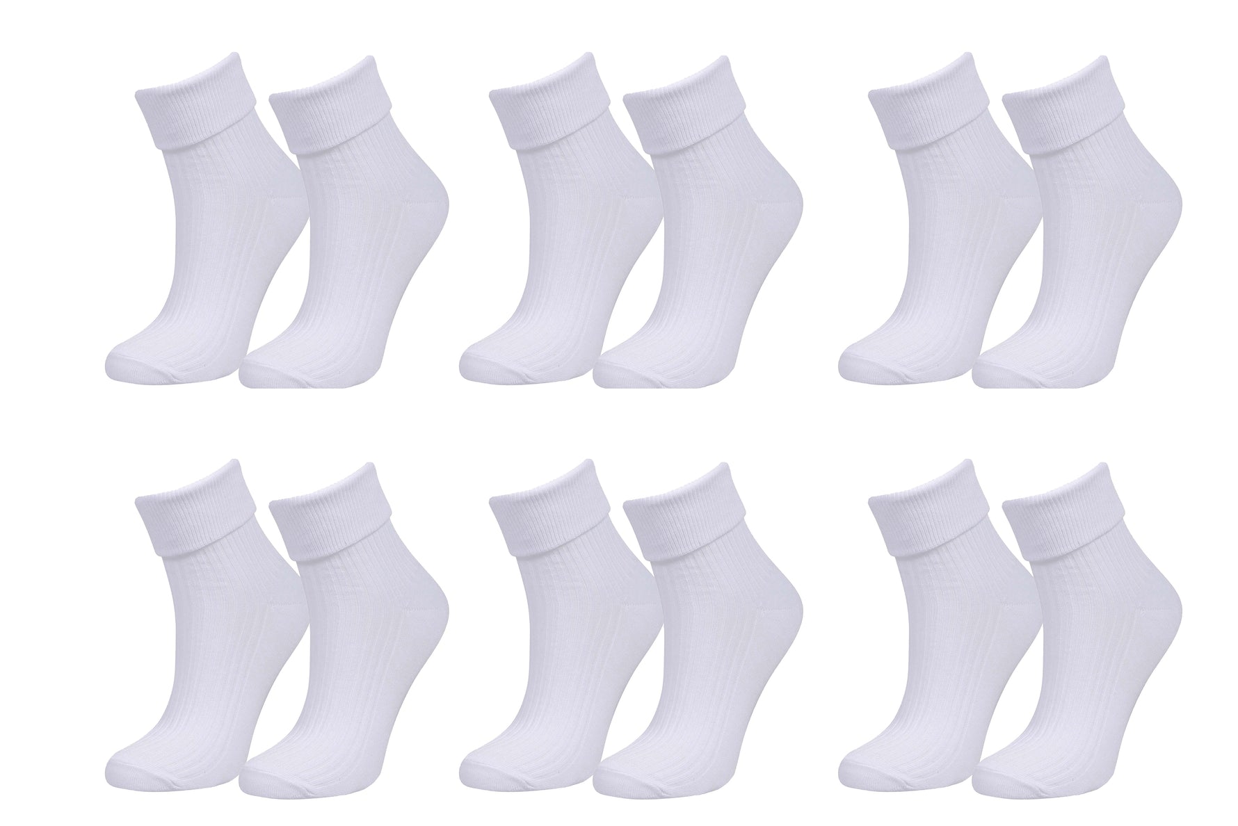 Tittimitti Women’s 98% Organic Cotton Crew Socks | 6-Pack