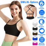 Women Cross Back Padded Sport Bra