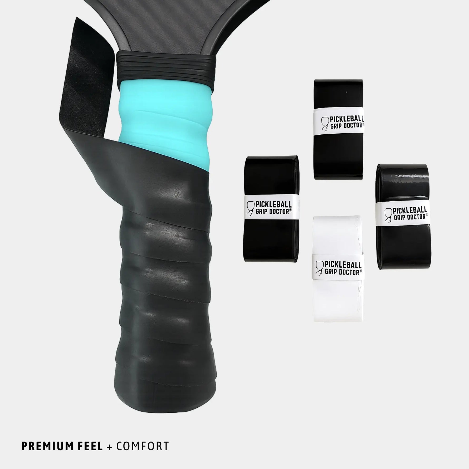 WrapGrip  Premium Pickleball Paddle Grip Overgrip Wrap | 8-Pack Assorted Colors