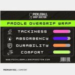 WrapGrip  Premium Pickleball Paddle Overgrip | 4-Pack