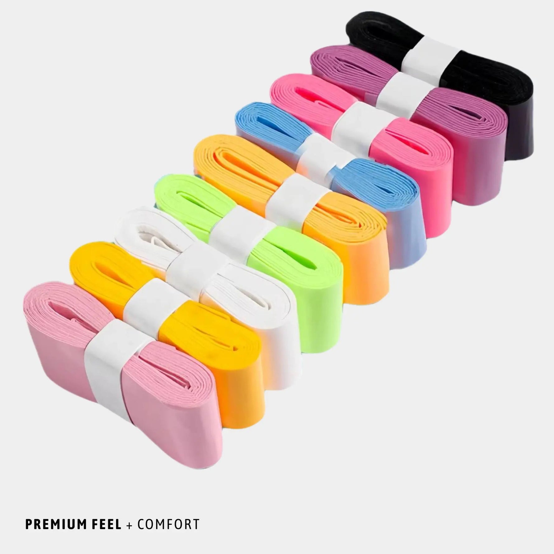 WrapGrip  Premium Pickleball Paddle Grip Overgrip Wrap | 8-Pack Assorted Colors