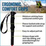 Official Casual Trek Hiking & Walking Poles | Heights Up To 6’2”