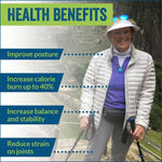 Official Nordic Walking Poles | Heights up to 6’2”