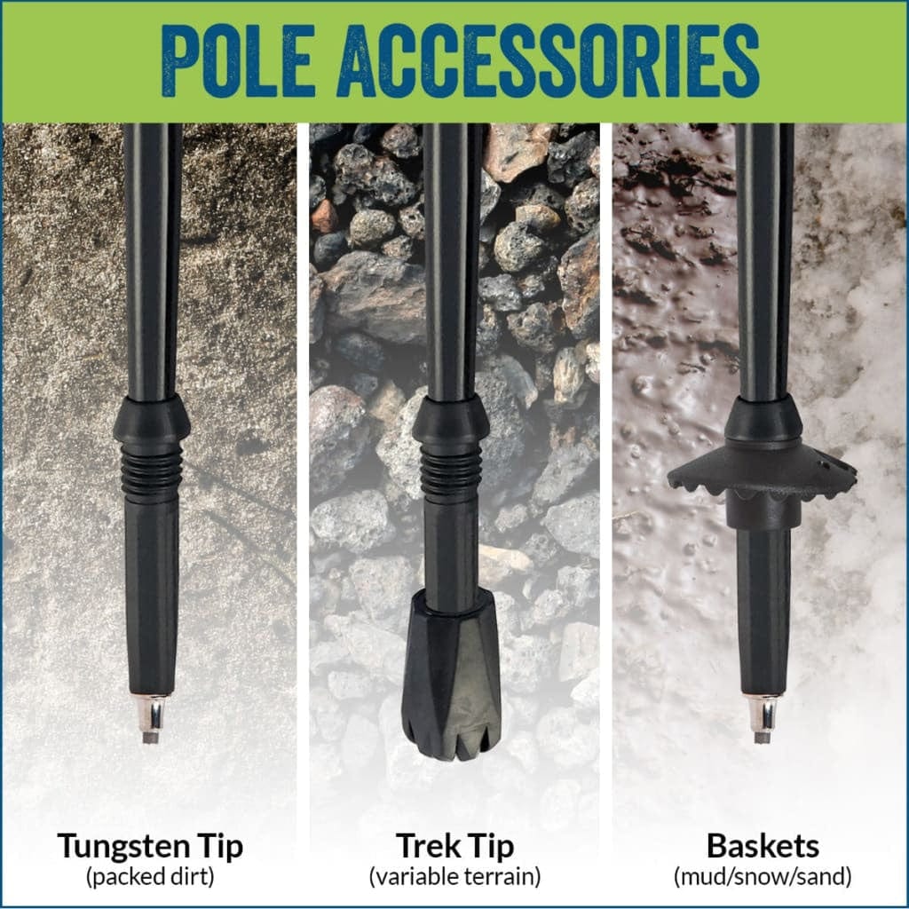 Official Casual Trek Hiking & Walking Poles | Heights Up To 6’2”