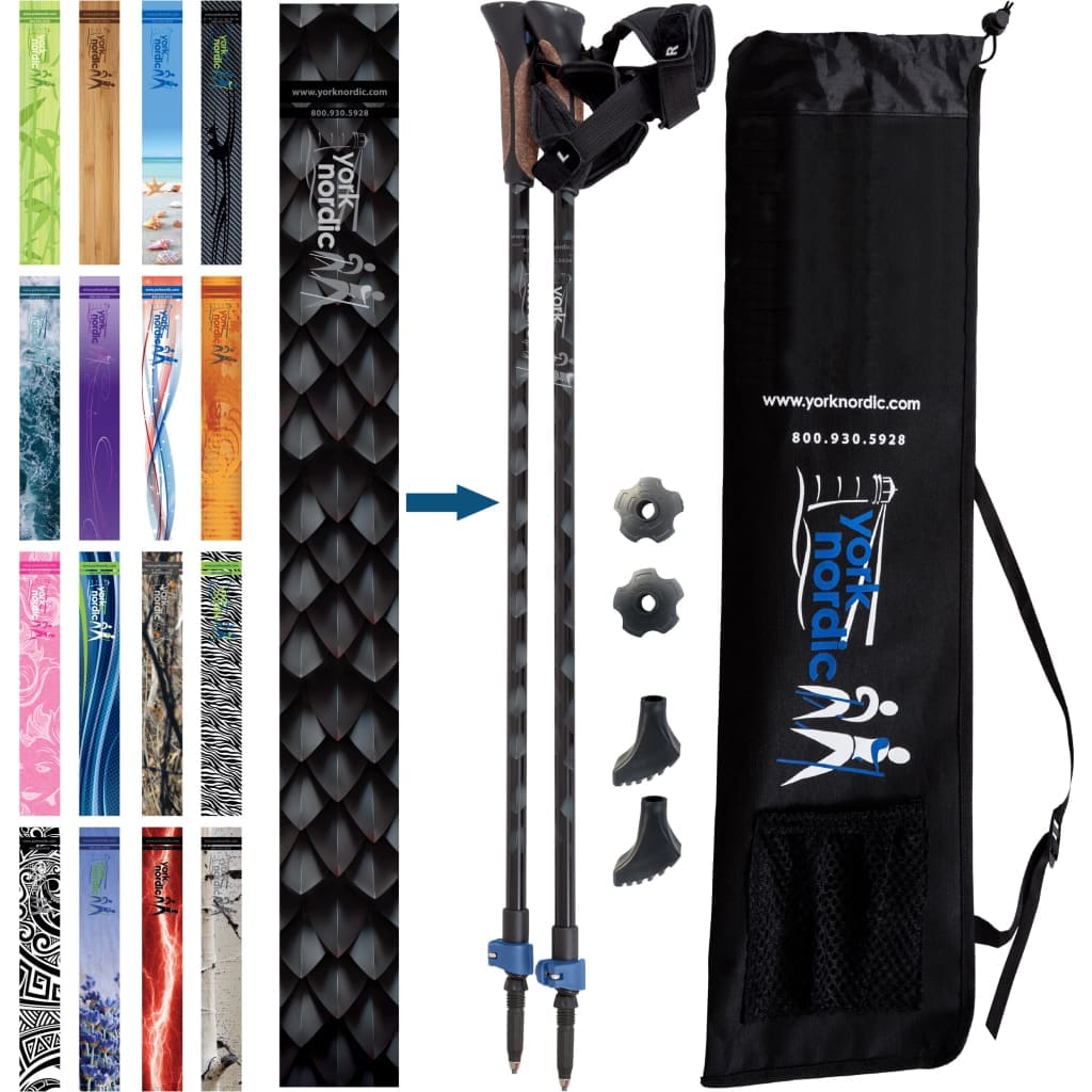 Official Nordic Walking Poles | Heights up to 6’2”