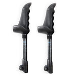 Motivator Swift Connect Travel Poles for Balance and Rehab - Patented Stability Grips - Lightweight, Adjustable and Collapsible includes Detachable Feet and Travel Bag