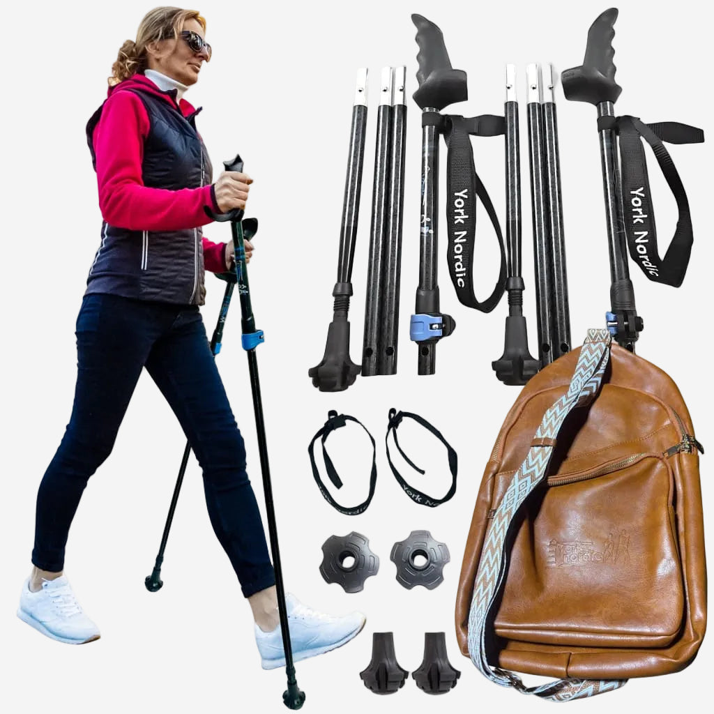 Motivator Swift Connect Travel Poles for Balance and Rehab | Patented Stability Grips Lightweight & Adjustable