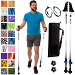 Motivator Walking Poles for Balance and Rehab | Patented Stability Grips | Lightweight, Adjustable, and Collapsible | Heights Up To 6'2"