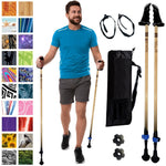 Motivator Walking Poles for Balance and Rehab | Patented Stability Grips | Lightweight, Adjustable, and Collapsible | Heights Up To 6'2"