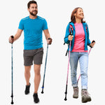 Motivator Walking Poles for Balance and Rehab | Patented Stability Grips | Lightweight, Adjustable, and Collapsible | Heights Up To 6'2"