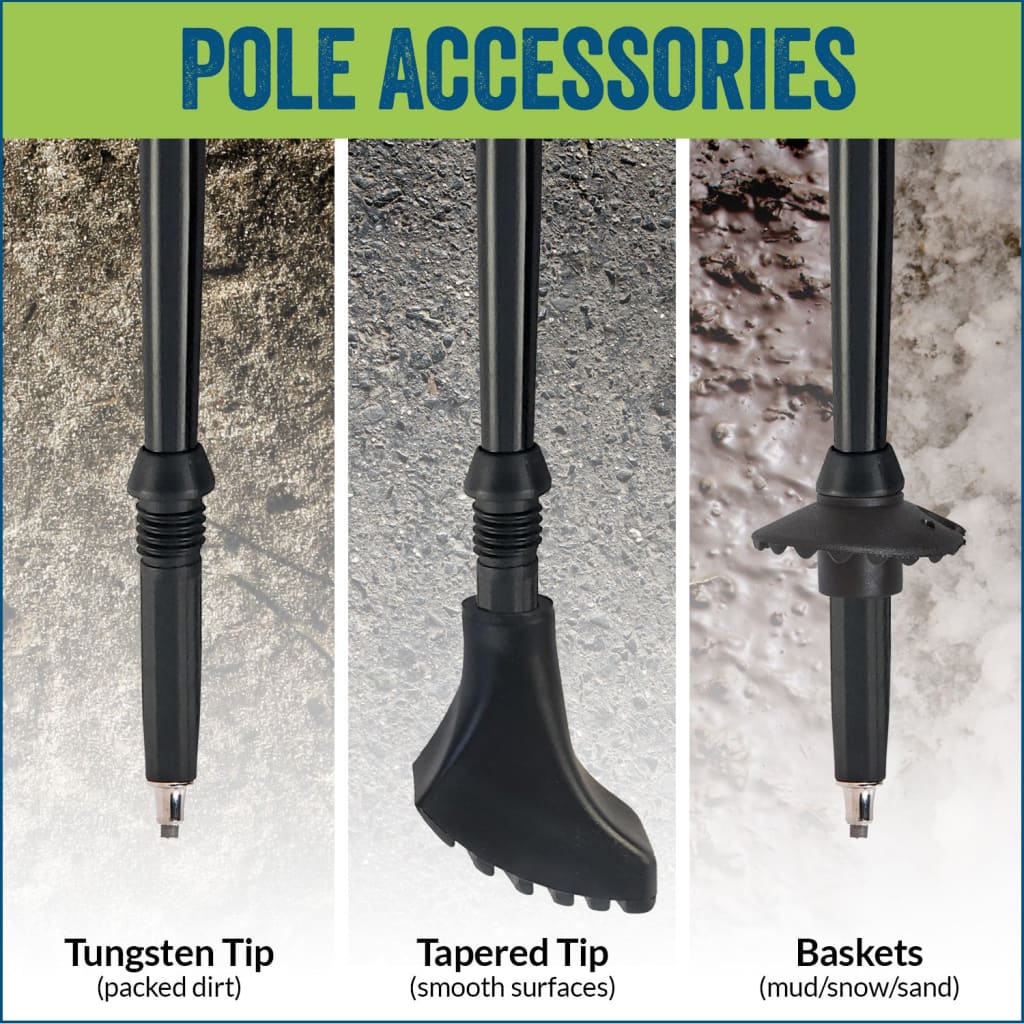 Official Nordic Walking Poles | Heights up to 6’2”