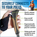 Official Nordic Walking Poles | Heights up to 6’2”