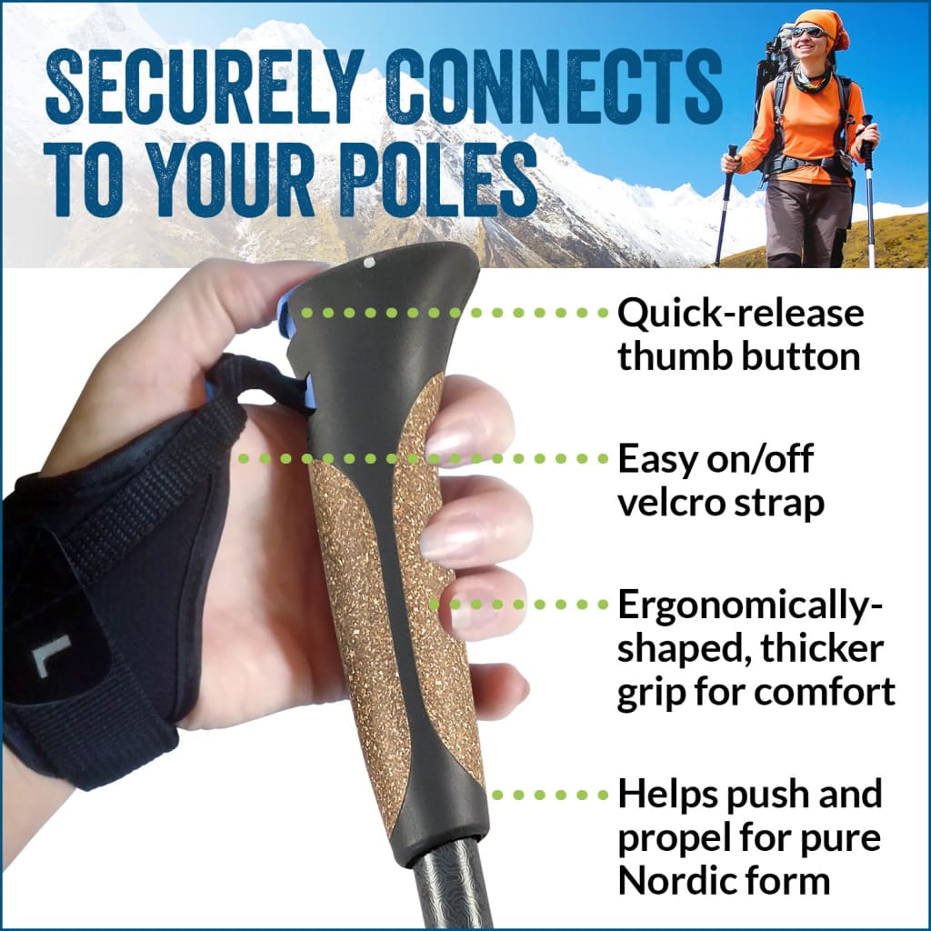 Official Nordic Walking Poles | Heights up to 6’2”