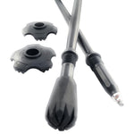 Travel Folding Walking & Hiking Poles 13.5” with Rubber Feet, Baskets, and Bag