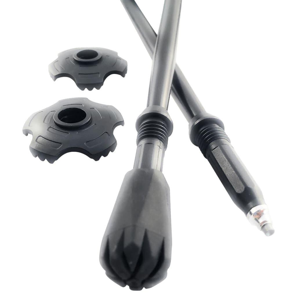Travel Folding Walking & Hiking Poles 13.5” with Rubber Feet, Baskets, and Bag